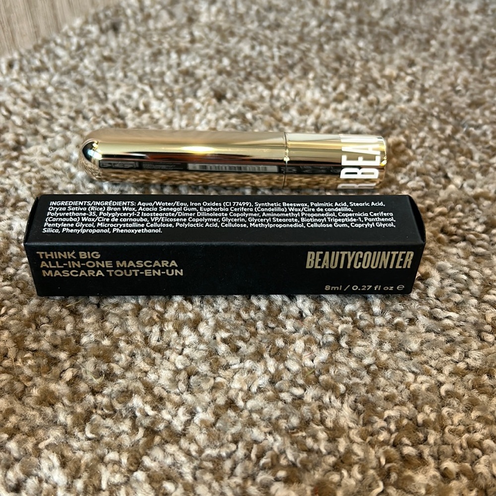 Beautycounter Think Big All-in-One Mascara (Better Black) Full Size.